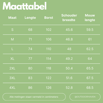 OutdoorHaven Heren Shirt - Ritsbare Mouwen
