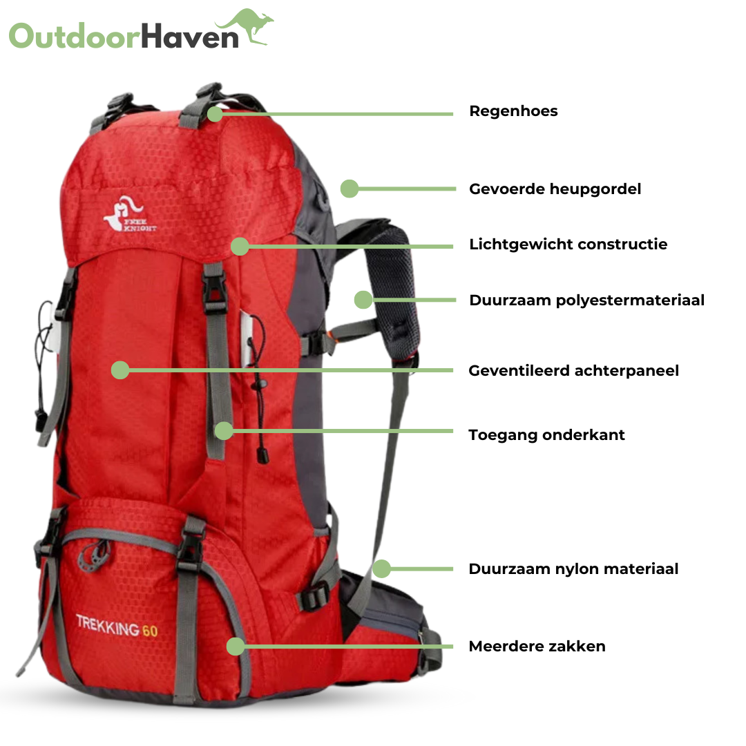 Backpack 60L - Outdoor - OutdoorHavenNL