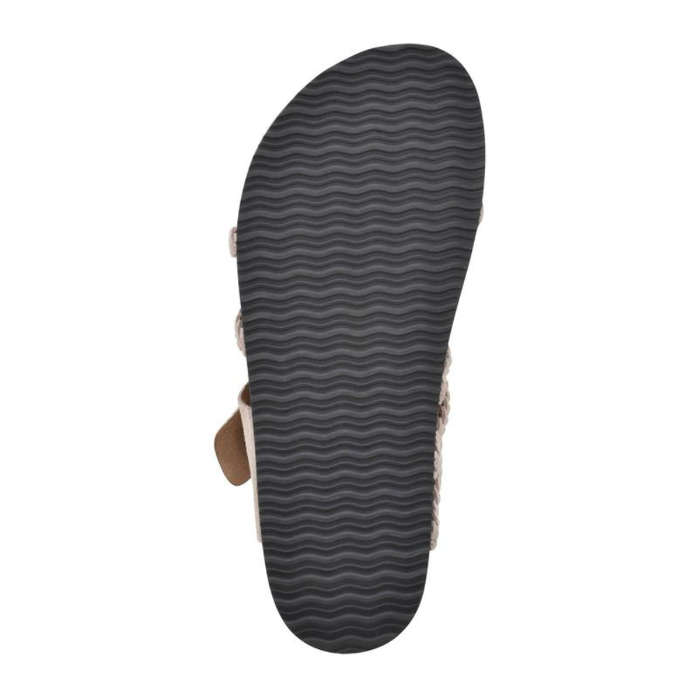 Slippers dames | Gevlochten teenslippers met verstelbare gesp