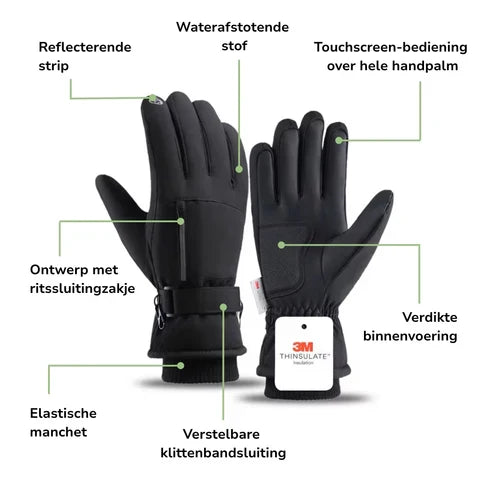 Heren Handschoenen – Waterdicht Warm – Winter Outdoor