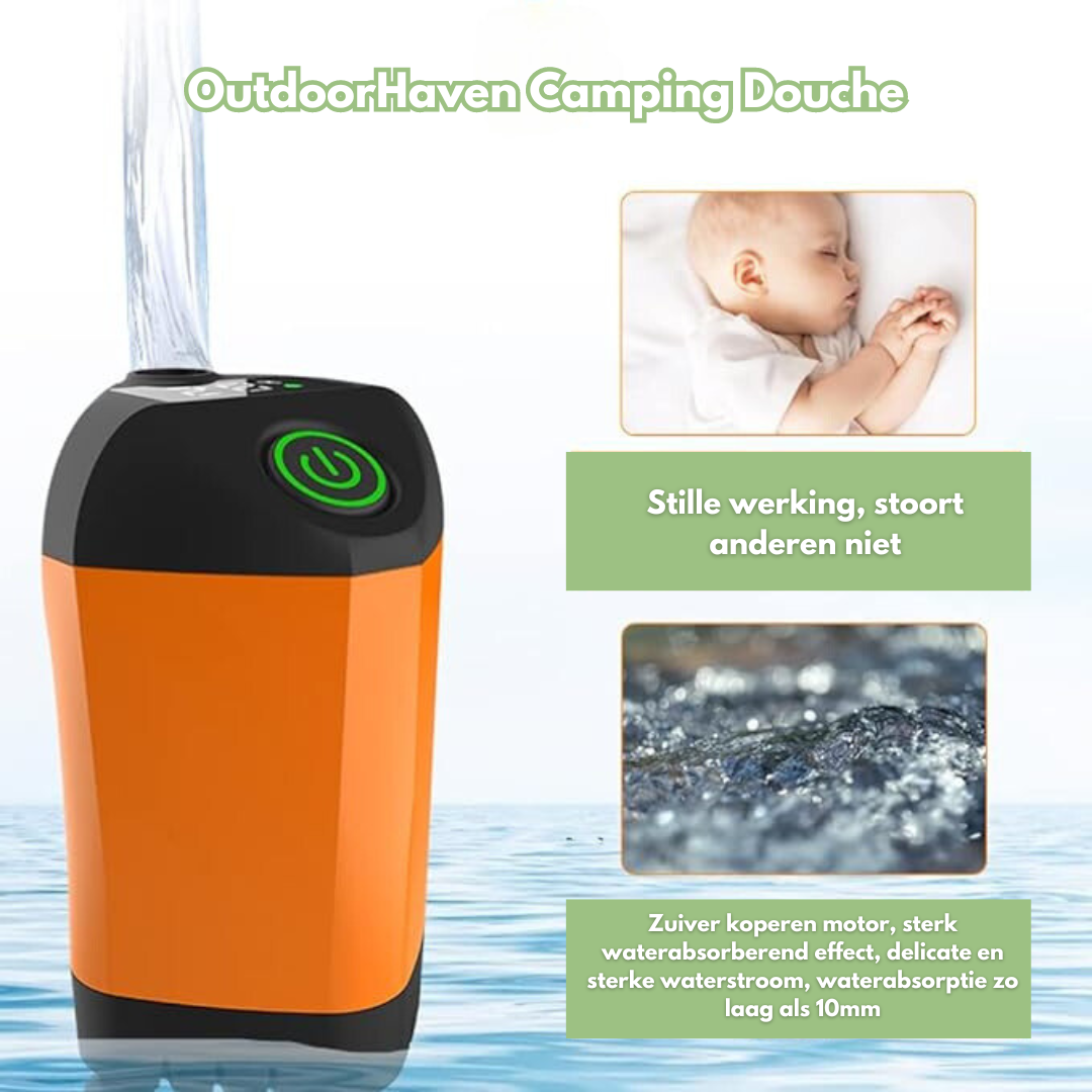 Camping Douche - Pomp - Draagbaar - OutdoorHavenNL