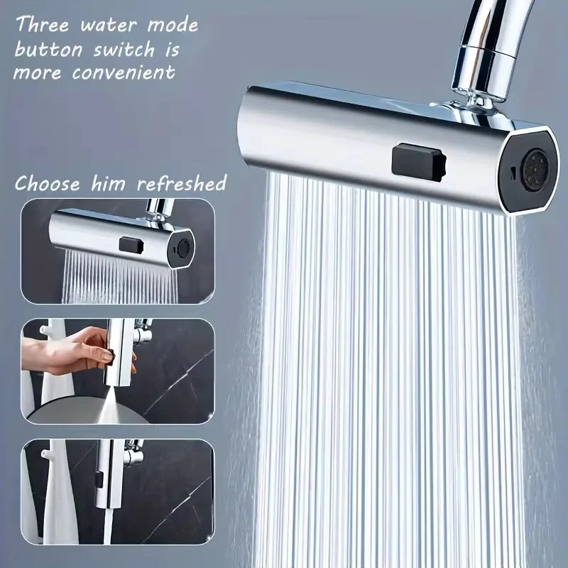 Versatile Splash Proof Faucet Adapter for Kitchen and Bathroom Sinks