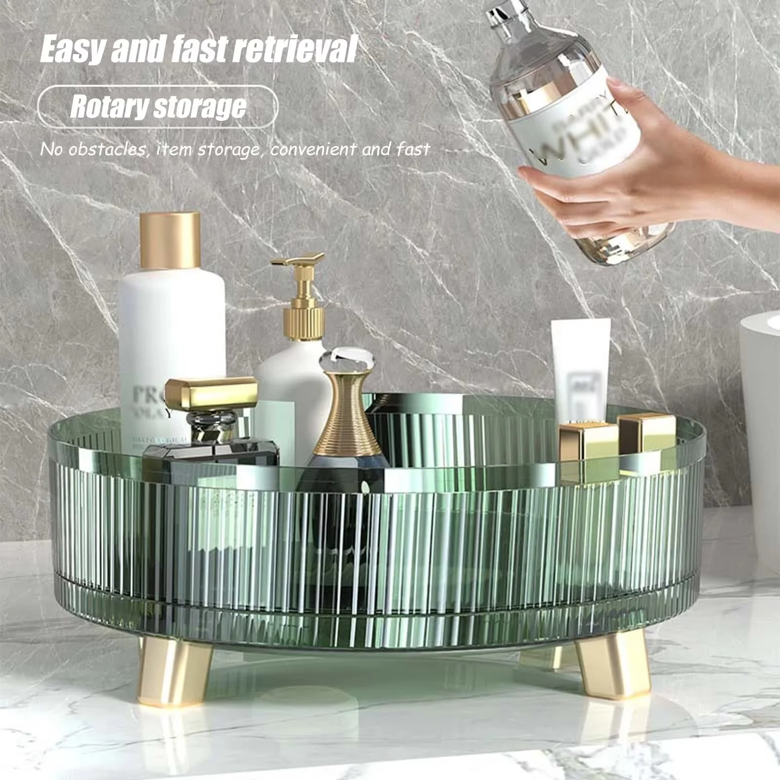 360 Degree Rotating Makeup Organizer