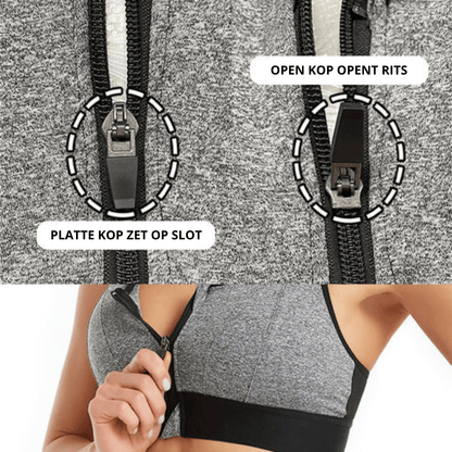 FitBra | Ondersteunende Sport-BH met voorsluiting - Storebay.nl