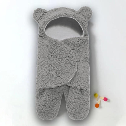 Fluffy Beren wikkeldeken | Warme en knusse baby slaapzak - Storebay.nl