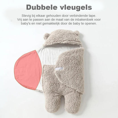 Fluffy Beren wikkeldeken | Warme en knusse baby slaapzak - Storebay.nl