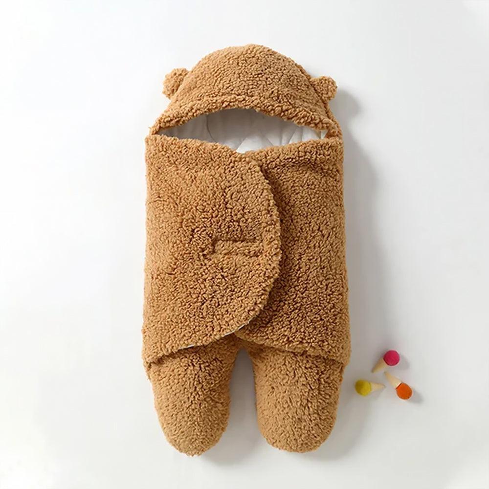 Fluffy Beren wikkeldeken | Warme en knusse baby slaapzak - Storebay.nl