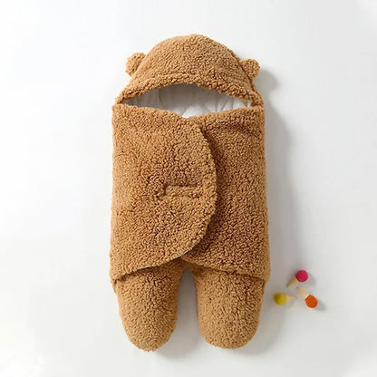 Fluffy Beren wikkeldeken | Warme en knusse baby slaapzak - Storebay.nl