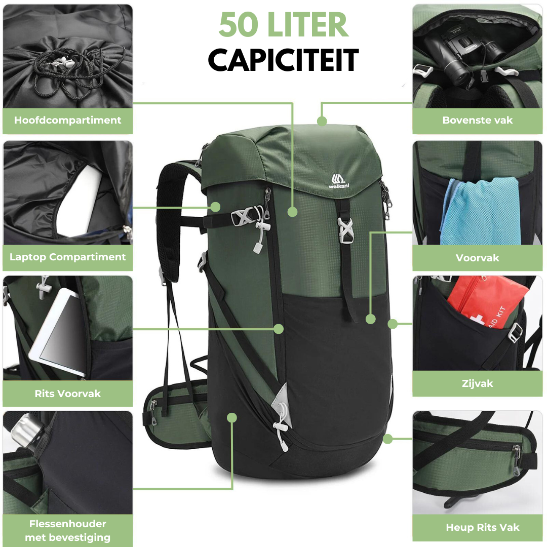 Premium Backpack - Waterdicht - Nylon - OutdoorHavenNL