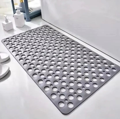 Anti Slip Square Shower Mat with Strong Suction Cups and Drain Holes