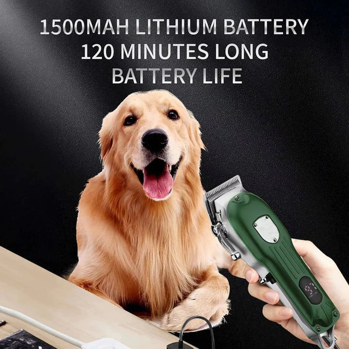 All-Metal Dog Hair Clipper Kit, Rechargeable Grooming Tool