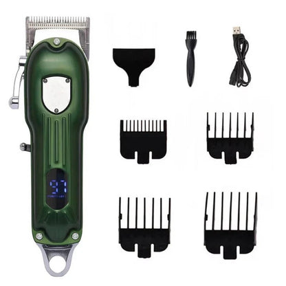 All-metal dog hair clipper kit, rechargeable grooming tool for professional dog grooming