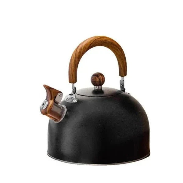 Stainless Steel Kettle, Whistling Alert for Gas and Induction Stoves