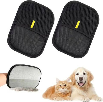 Professional pet hair removal tool set, reduces shedding and lint