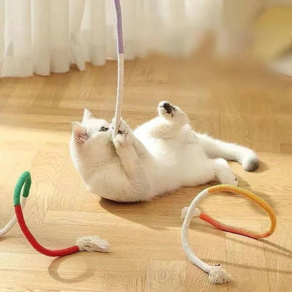 Cat Rope Chew Toys with Silvervine Balls, 3-Piece Set