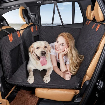 Dog Car Seat Extender with Non-Slip Surface and Durable Interior