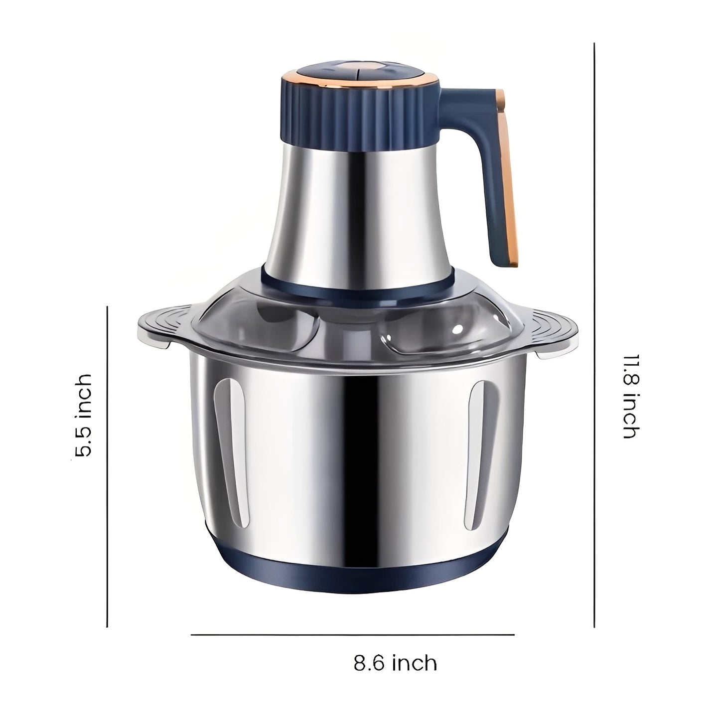 Electric Meat Grinder with 5 Speed Settings and Stainless Steel Blades