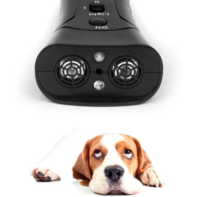 Help your dog learn to stop barking with this ultrasonic anti-barking training device, a convenient and humane solution