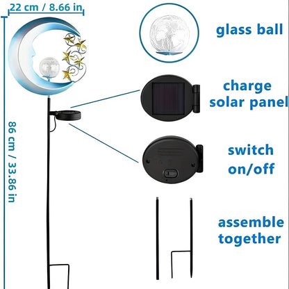 Solar LED Garden Stake Lights for Outdoor Pathway Decoration