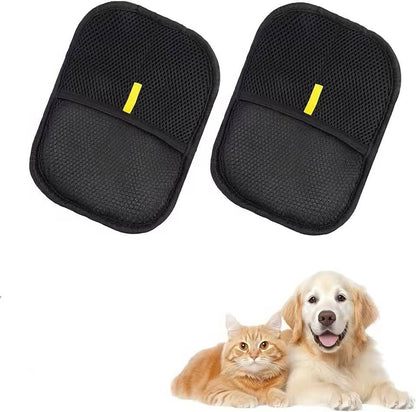 Pet Hair Removal Grooming Brushes, 2-Piece Set for Effective Pet Grooming