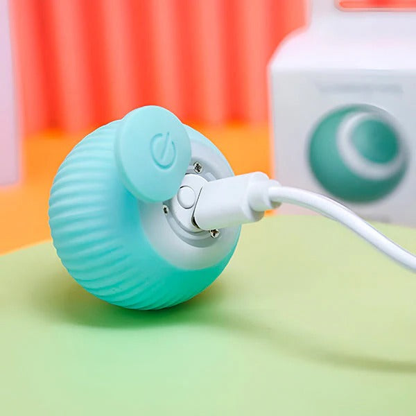 Feline Play Automatic Rolling Ball Toy, Rechargeable Fun