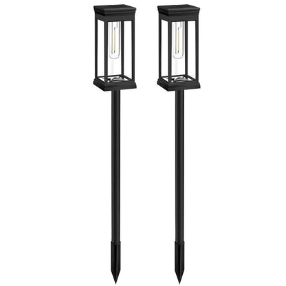 Solar Pathway Lights for Garden and Walkway, Set of 2