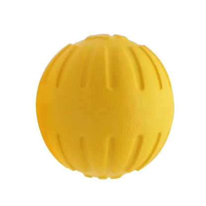 Ultra-durable dog training ball and chew ring for outdoor play, perfect for fetch and interactive dog training.