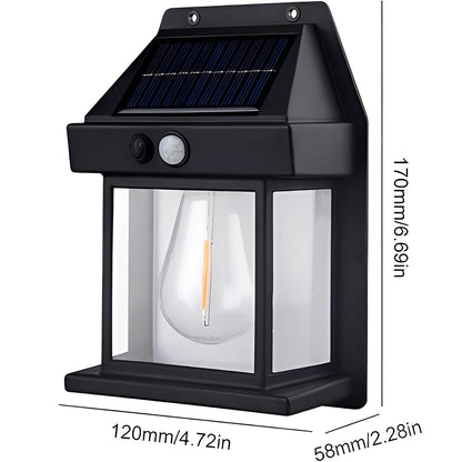 Solar Powered Outdoor LED Security Light with Motion Sensor Detection