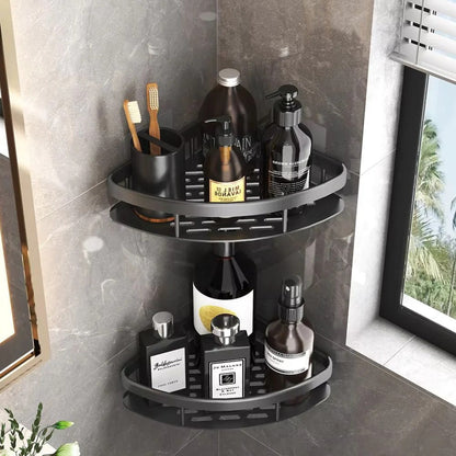 Curved Shower Caddy for Bathroom Corner Storage
