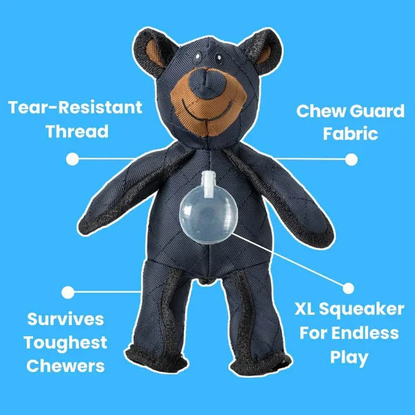 WestPaw Design Jive West Paw Bear Squeaker Dog Toy is designed for interactive play with dogs