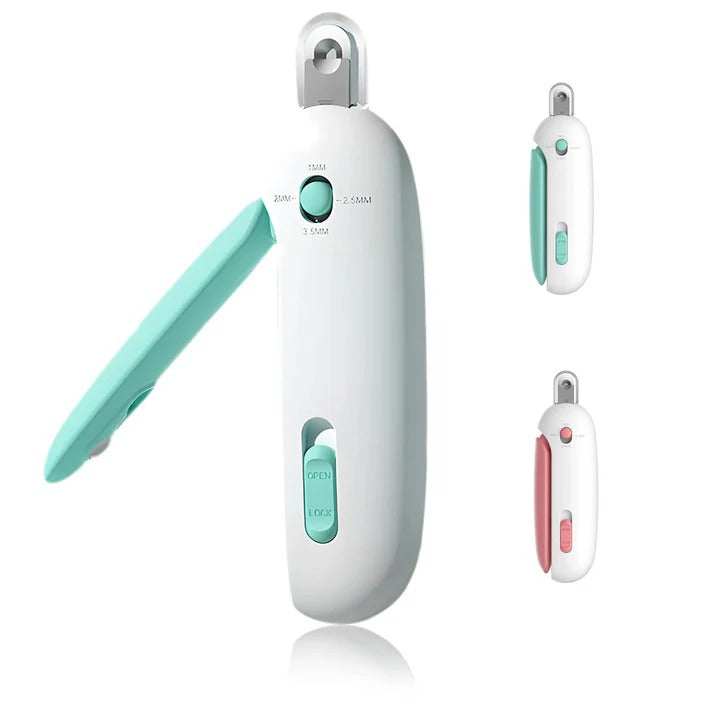 Pet Nail Trimmer with Stainless Steel Blades and Safety Guard for Easy Pet Grooming