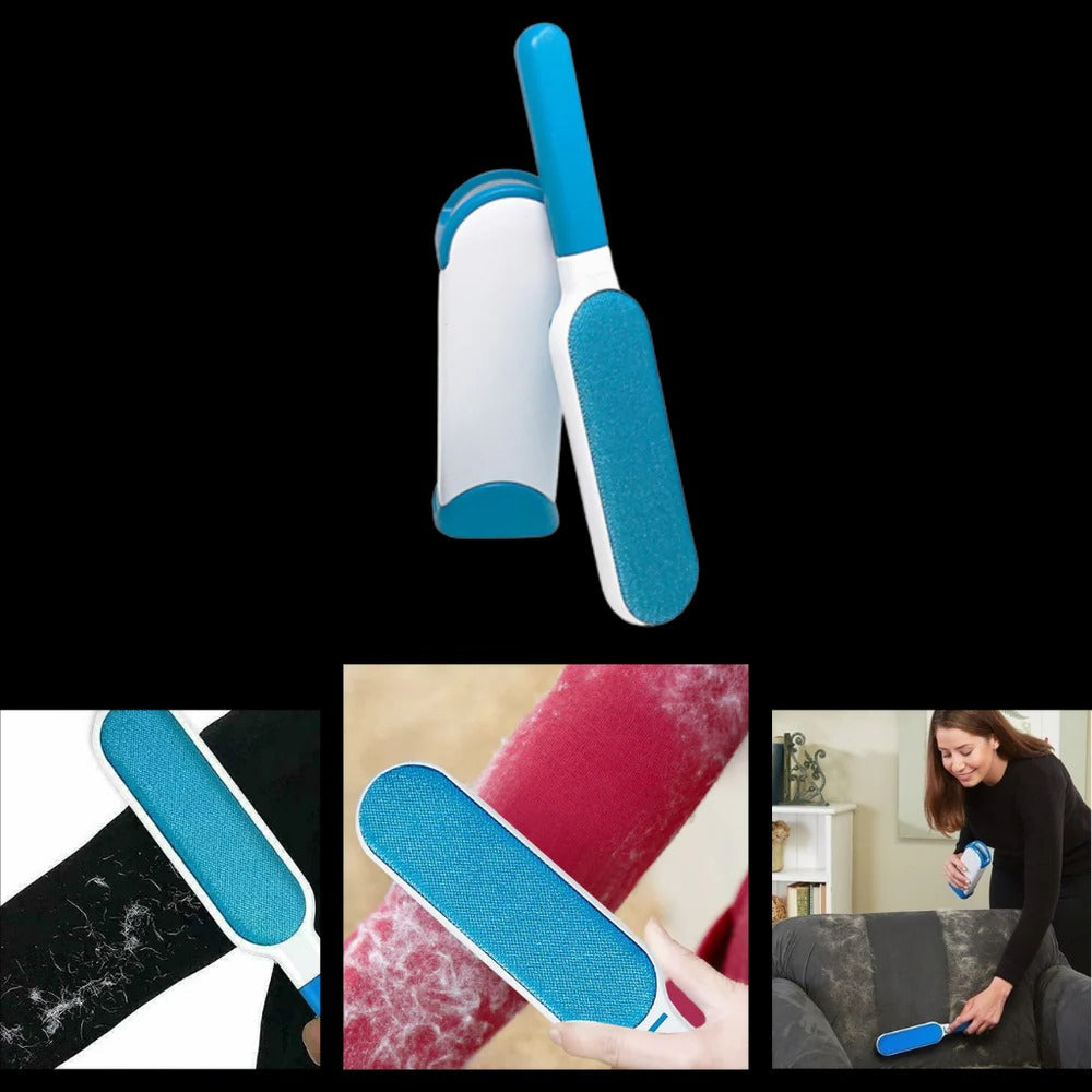 Say goodbye to pet hair with PetPro, a professional pet hair remover brush designed for easy use.