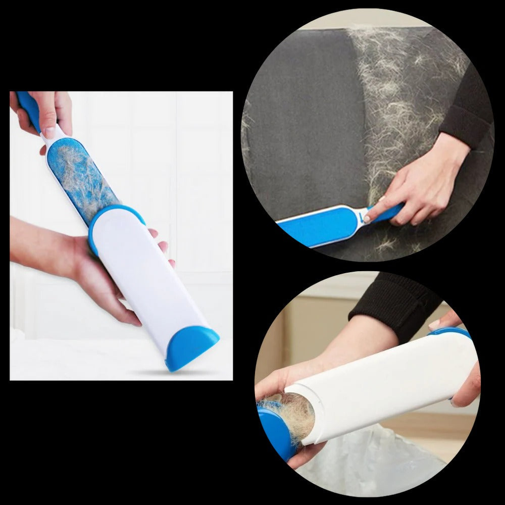 Groom your pet and your home with PetPro, a pet hair remover brush that makes cleaning easy and efficient.
