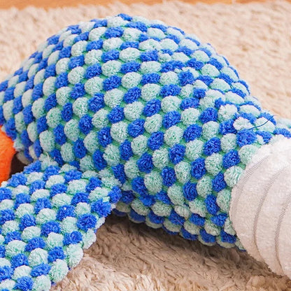 High-quality, plush squeaky chew toy for dogs, built with durable materials for extended use and fun.