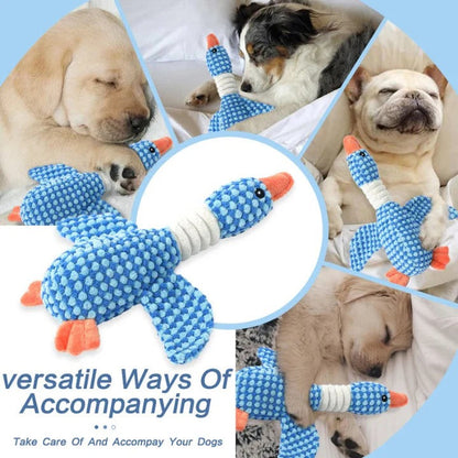 Squeaky, plush chew toy designed by Kong for durable dog toys, perfect for interactive play and comfort.