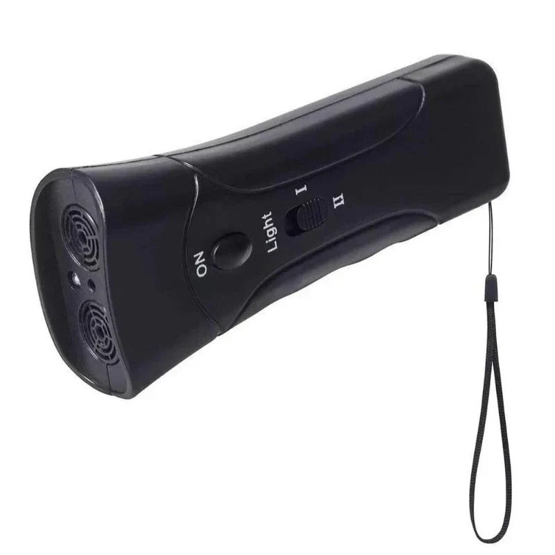 Ultrasonic anti-barking training device for dogs, a humane solution to excessive barking