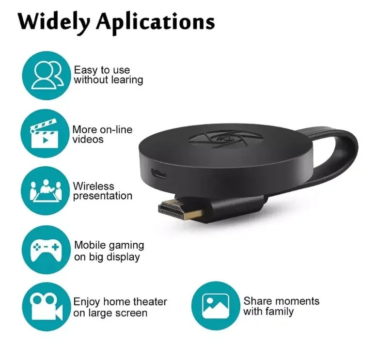 Chromecast Draadloze Streamer – Stream Muziek & Video