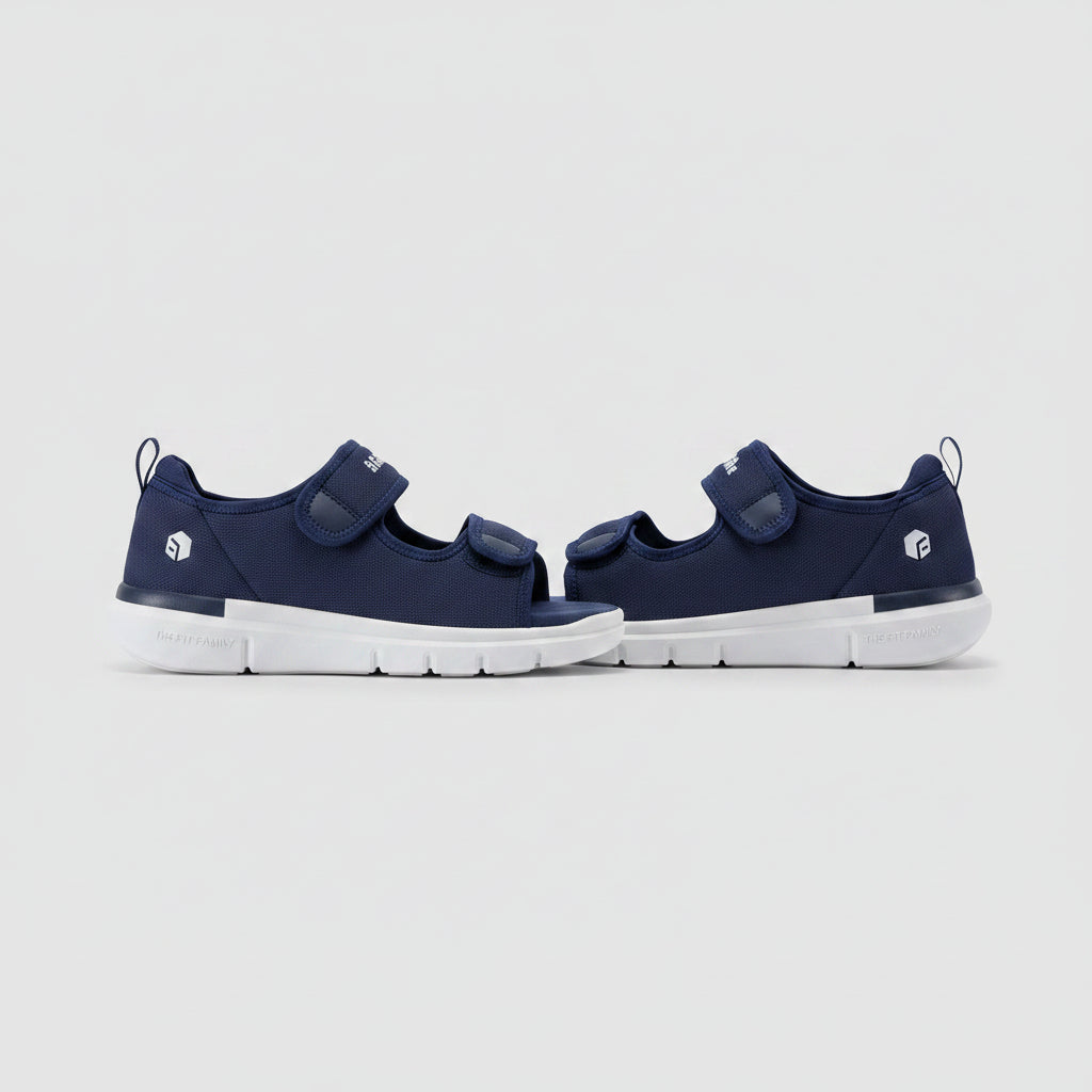 Verstelbare orthopedische heren sandalen, ademend en ondersteunend, voor een actieve zomer.