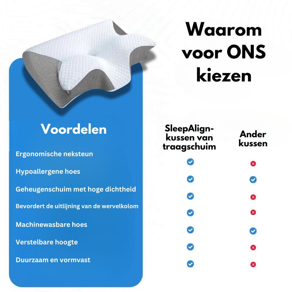 SleepAlign | Het orthopedisch kussen voor een gezonde slaaphouding - Storebay.nl