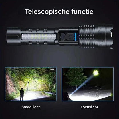 OutdoorHaven Militaire Zaklamp – 5000 Lumen Tactische Fakkel