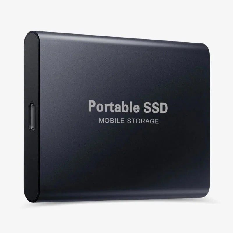"Ultra Snel Draagbare Externe SSD, 1TB-16TB, stijlvol ontwerp, ideaal voor snelle gegevensoverdracht onderweg."