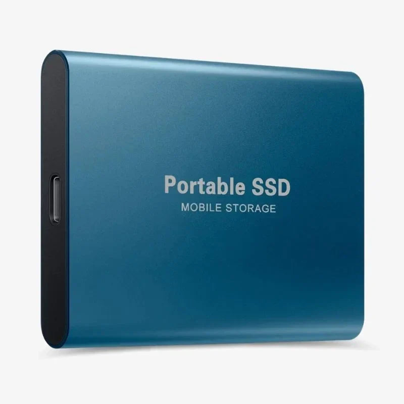 "Ultra Snel Draagbare Externe SSD, 1TB-16TB, stijlvol ontwerp, ideaal voor snelle gegevensoverdracht onderweg."