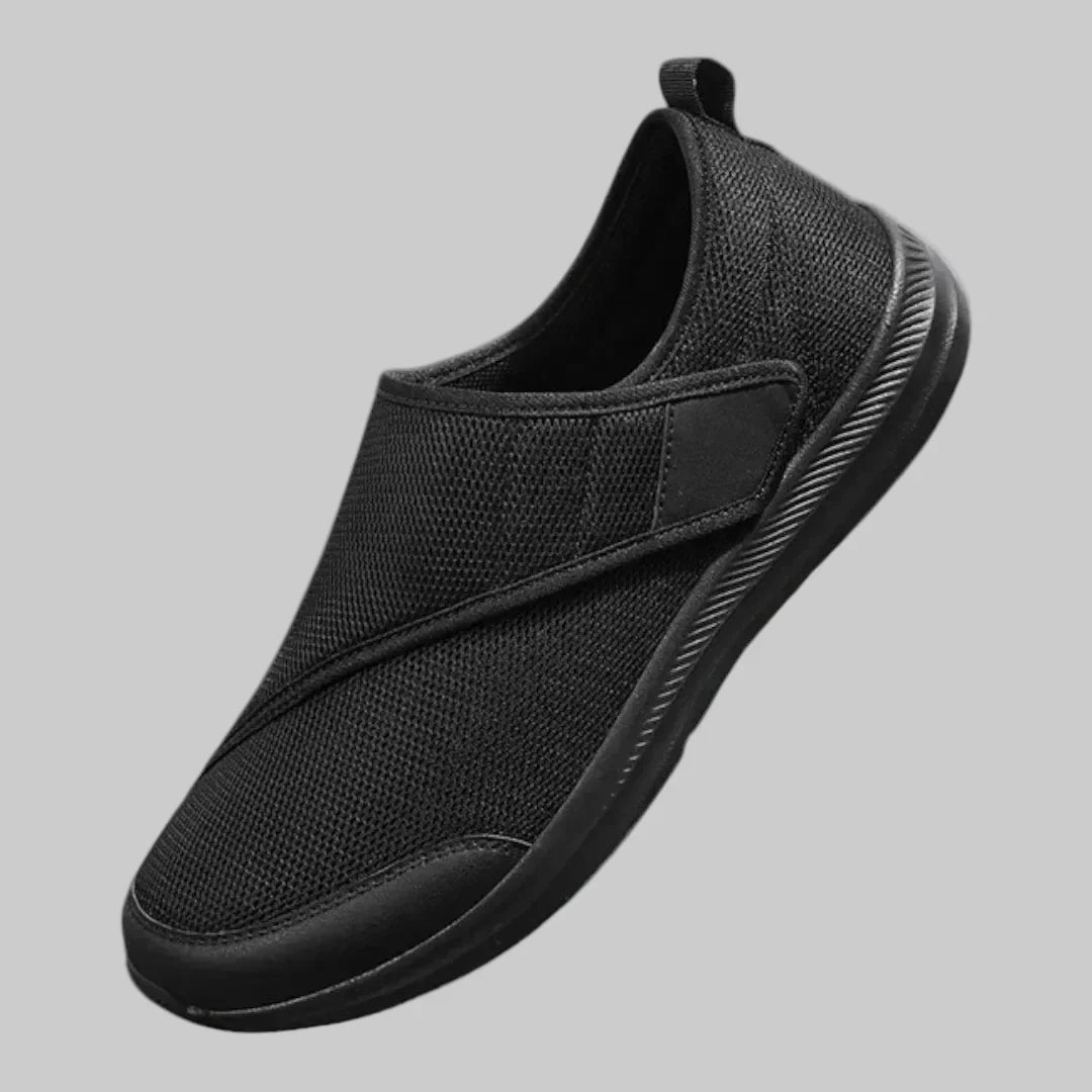 Lichtgewicht unisex orthopedische schoenen met klittenband, ontworpen voor diabetes, gevoelige en brede voeten.