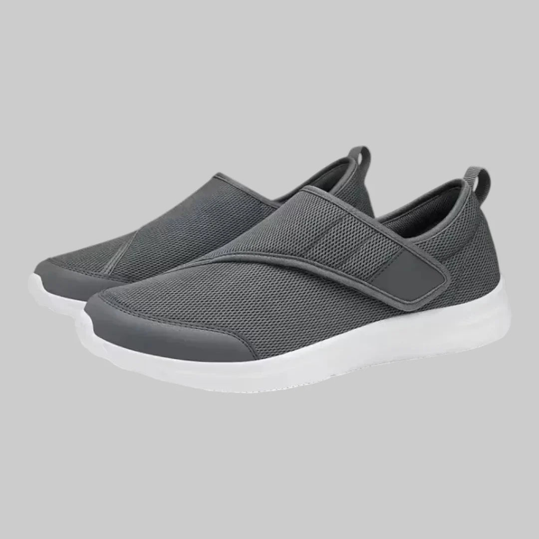 Uniseks schoenen voor brede voeten en diabetes, met klittenband, ademend en lichtgewicht voor dagelijks comfort.