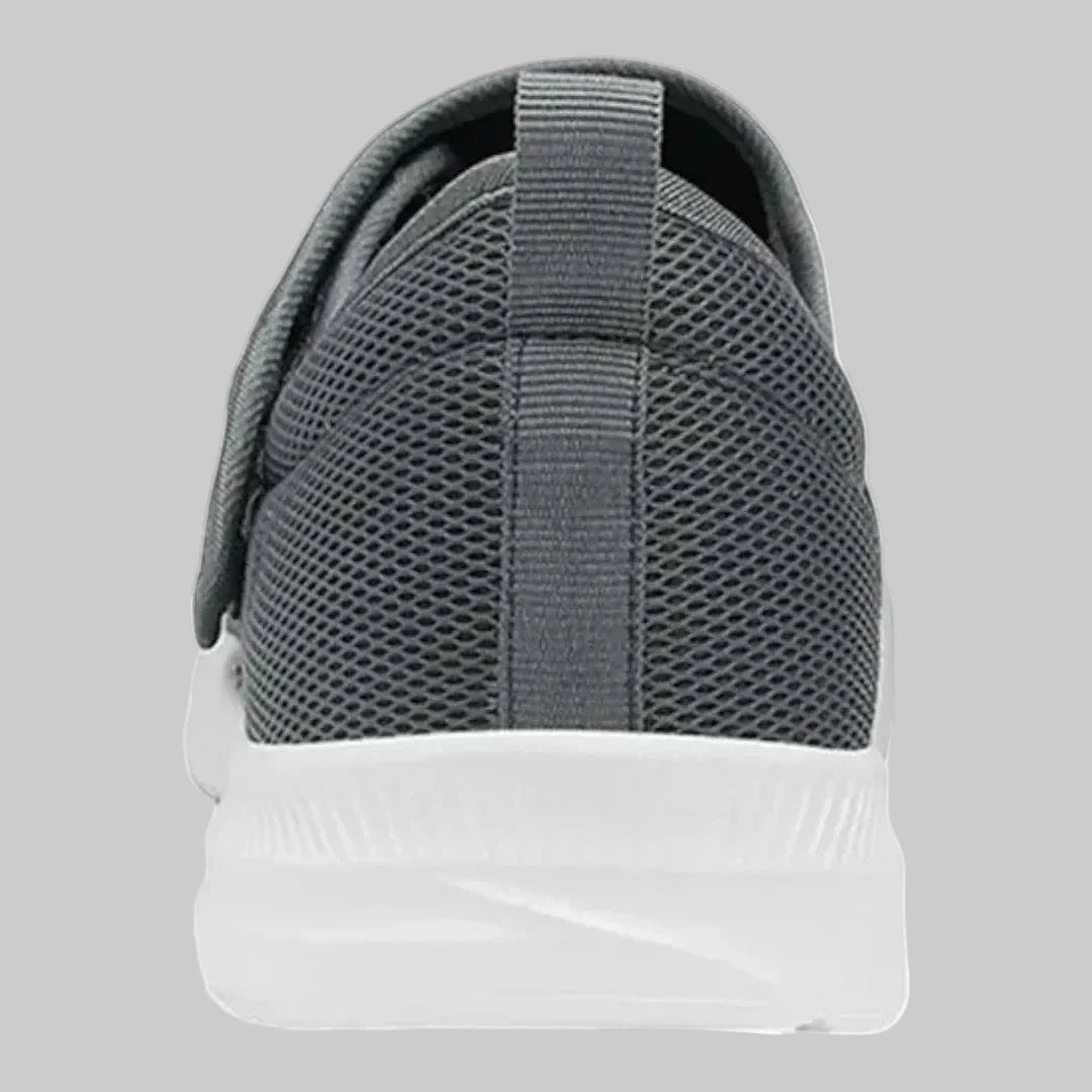 Comfortabele unisex schoenen met klittenband, ideaal voor diabetes, brede voeten en gevoelige huid.