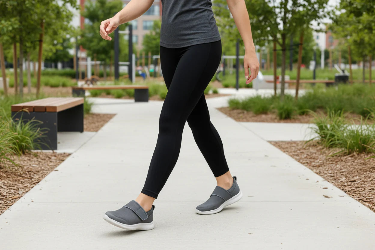Ademende unisex orthopedische schoenen, klittenband, voor diabetes, gevoelige voeten en loopcomfort.