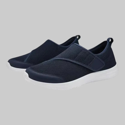 Unisex diabetes schoenen met klittenband, brede pasvorm, speciaal voor hielspoor, bunion en pijnverlichting.
