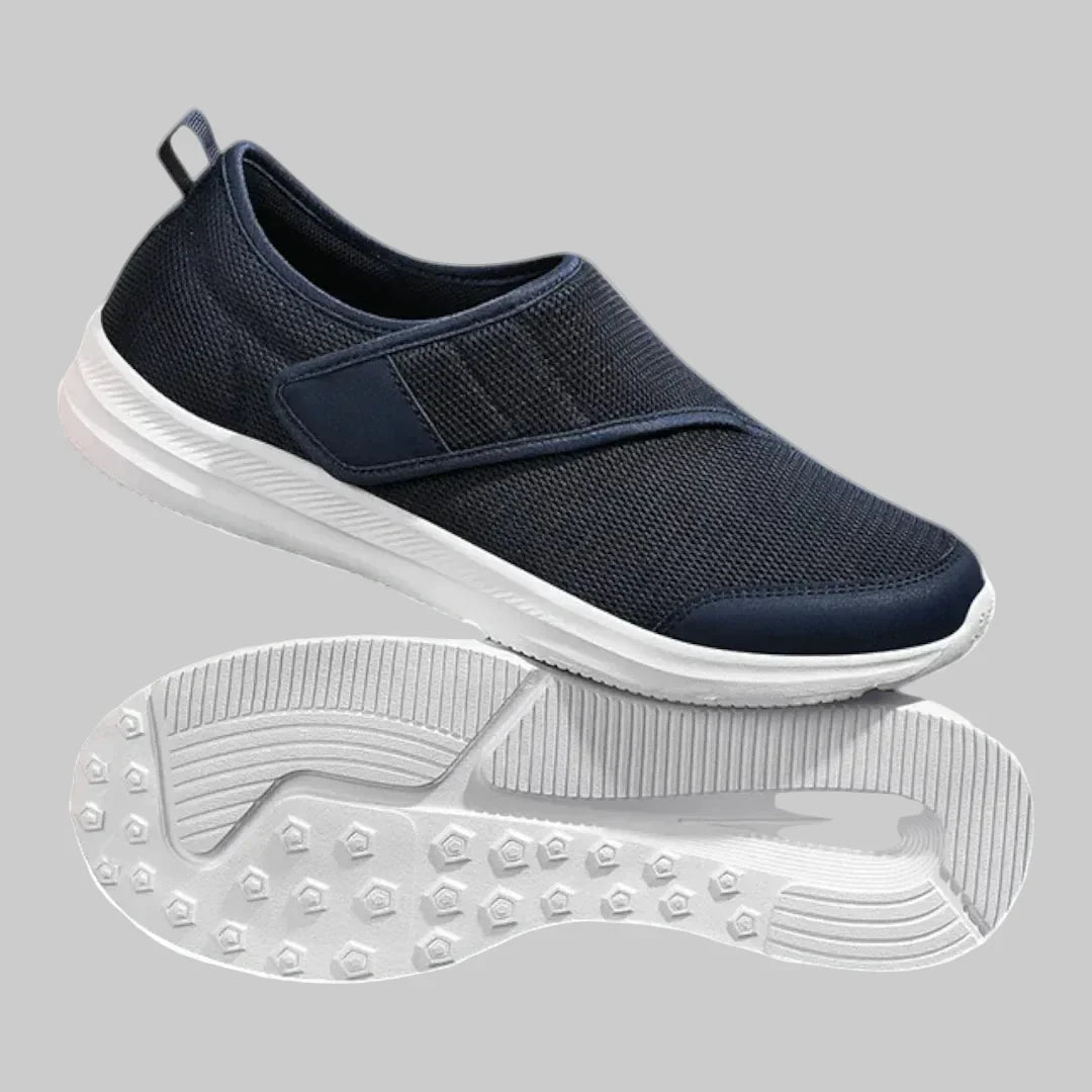 Deze unisex schoenen met klittenband bieden brede pasvorm, orthopedische ondersteuning voor diabetes.
