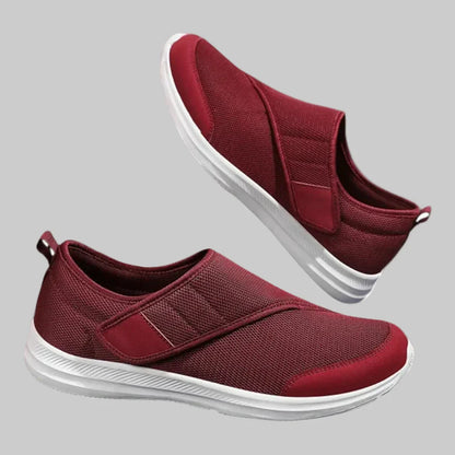 Pijnverlichting voor gevoelige voeten met deze unisex diabetes schoenen, brede pasvorm en verstelbaar klittenband.