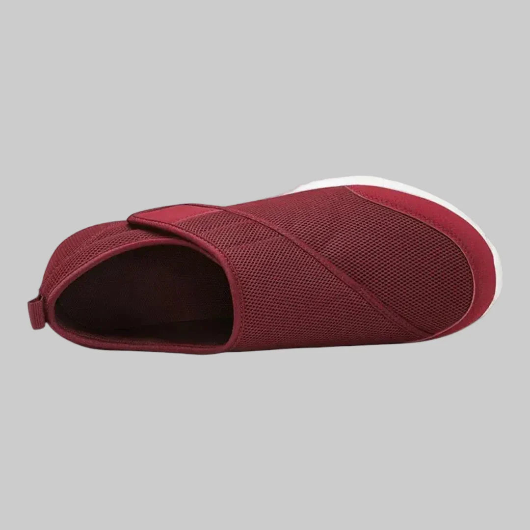 Ademende, lichtgewicht unisex schoenen met klittenband, ideaal voor diabetes, hielspoor en gevoelige voeten.